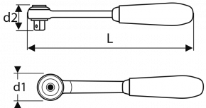Expert by Facom Cyprus - 1/4" PEAR HEAD RATCHET 